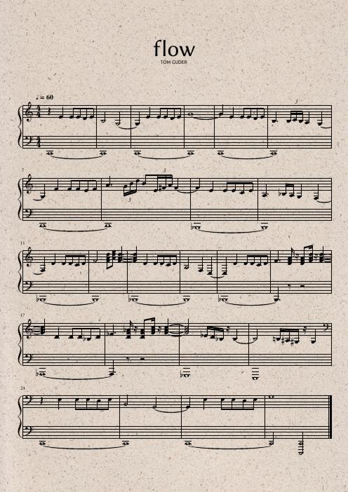 Flow Sheet Music