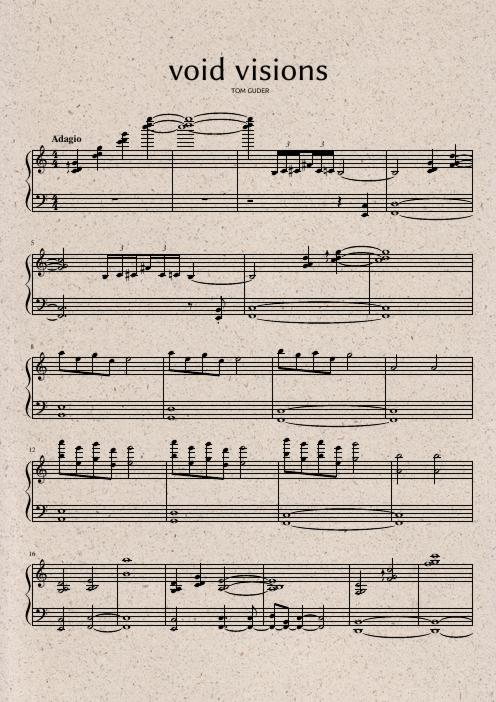 Void Visions Sheet Music